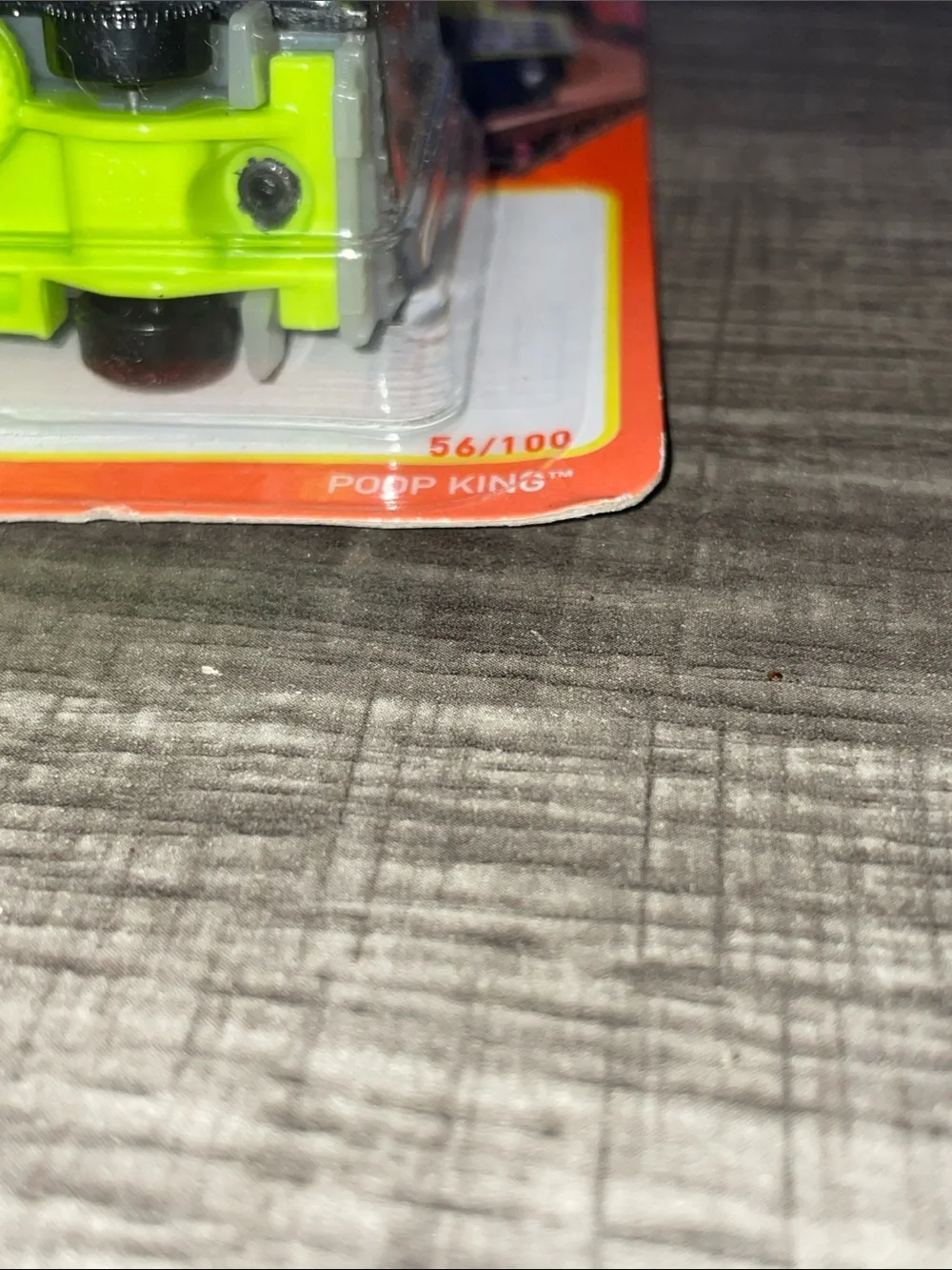 Matchbox Poop King Toy Truck - Lime Green and Black